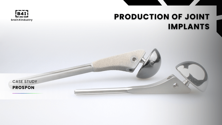 Production of joint implants and their laser reinforcement in Prospon, s.r.o.