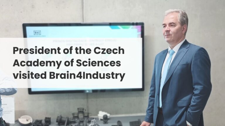 President of the Czech Academy of Sciences Radomír Pánek Visited the Brain4Industry Innovation Center in Dolní Břežany