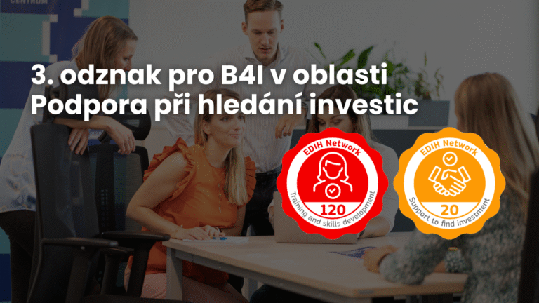 Získali jsme 3.&nbsp;odznak v&nbsp;oblasti Podpora při&nbsp;hledání investic!