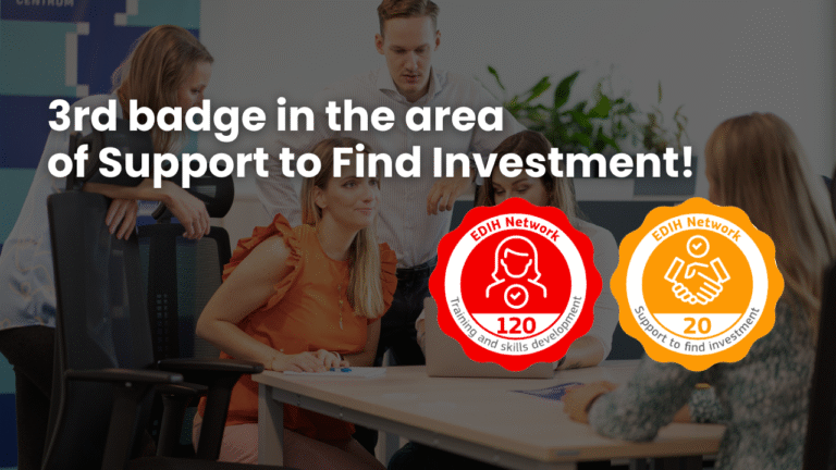 We have earned our 3rd badge in the area of Support to Find Investment!