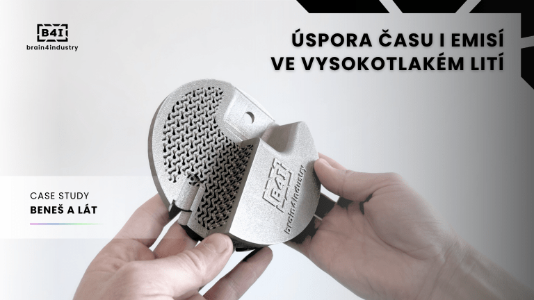 Chlazená slévárenská vložka s&nbsp;gyroidní strukturou: Úspora času i&nbsp;emisí ve vysokotlakém lití