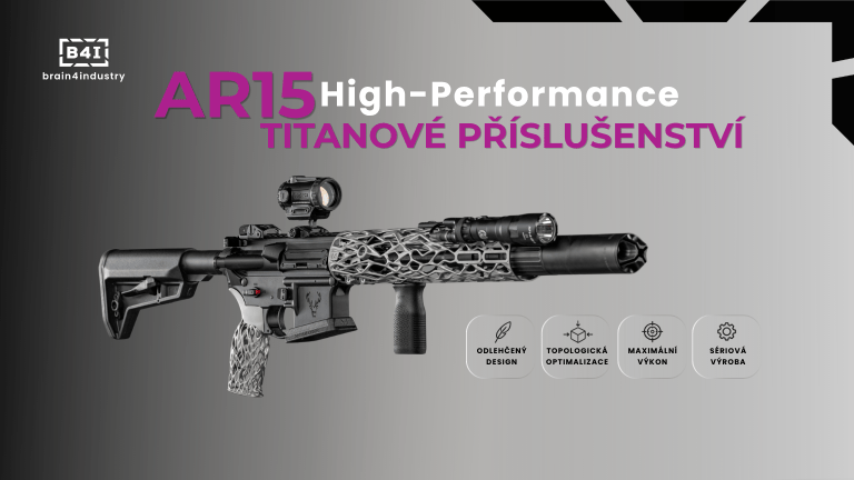 Pokračování projektu vývoje ultralehkého titanového příslušenství pro platformu AR-15