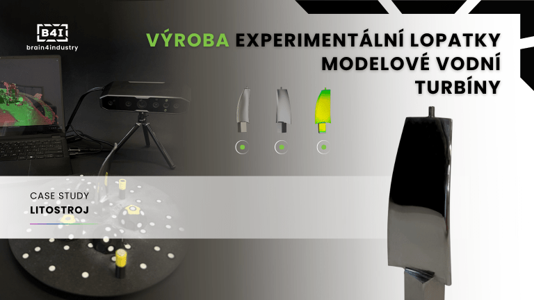 Výroba experimentální lopatky modelové vodní turbíny pomocí 3D tisku kovů